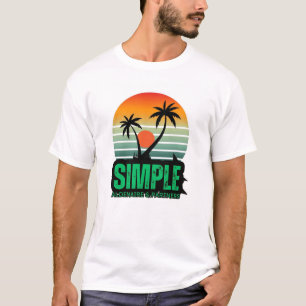 Eenvoudig overhemd voor mannen t-shirt