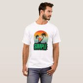 Eenvoudig overhemd voor mannen t-shirt (Voorkant volledig)