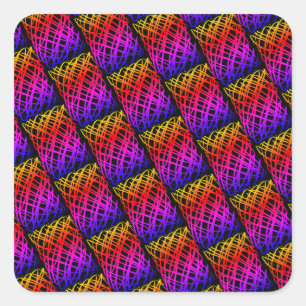 Eenvoudig overzicht   Halve daling   Zwarte achter Vierkante Sticker