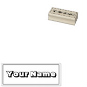 Eenvoudig Overzicht Handgeschreven Aangepaste naam Rubberstempel (Gestempeld)