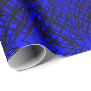 Eenvoudig overzicht   Spiegelen   Blauw   Cadeaupapier