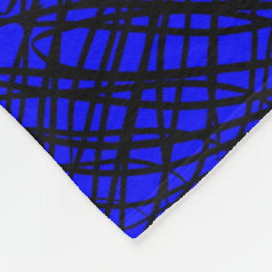 Eenvoudig overzicht Spiegelen Blauw Fleece Deken