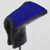 Eenvoudig overzicht | Spiegelen | Blauw | Putter Golfheadcover (3/4 voorkant)
