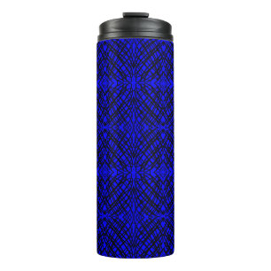 Eenvoudig overzicht Spiegelen Blauw Thermosbeker