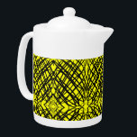 Eenvoudig overzicht | Spiegelen | Geel | Theepot<br><div class="desc">Toen we rondspeelden en dit zwarte patroon gebeurde, probeerden we de gespiegelde band uit te diepen en dit gebeurde. We dachten nooit dat het zo'n geweldig ontwerp zou maken, door kleur toe te voegen, wordt het nog beter. U kunt dit interessante ontwerp aan om het even welke producten toevoegen u...</div>