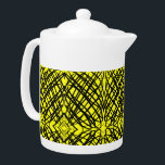 Eenvoudig overzicht | Spiegelen | Geel | Theepot<br><div class="desc">Toen we rondspeelden en dit zwarte patroon gebeurde, probeerden we de gespiegelde band uit te diepen en dit gebeurde. We dachten nooit dat het zo'n geweldig ontwerp zou maken, door kleur toe te voegen, wordt het nog beter. U kunt dit interessante ontwerp aan om het even welke producten toevoegen u...</div>