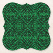 Eenvoudig overzicht | Spiegelen | Groen | Kartonnen Onderzetters (Voorkant)