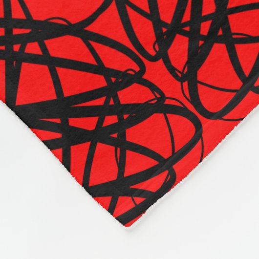 Eenvoudig overzicht | Spiegelen | Rood | Fleece Deken (Hoek)