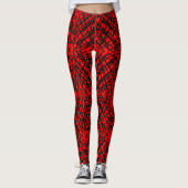 Eenvoudig overzicht | Spiegelen | Rood | Leggings (Voorkant)