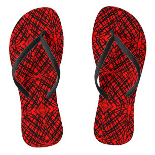 Eenvoudig overzicht Spiegelen Rood Teenslippers