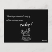 Eenvoudig overzicht verjaardagsuitnodiging Briefka Briefkaart (Achterkant)