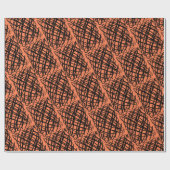 Eenvoudig overzicht | Zwart | Hoek | Koraal | Cadeaupapier (Vlak)