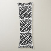 Eenvoudig overzicht | Zwart | Lichaamskussen (Voorkant Verticaal)