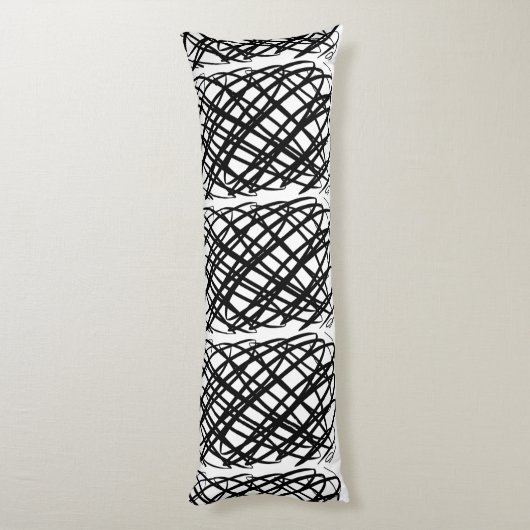 Eenvoudig overzicht | Zwart | Lichaamskussen (Achterkant (Verticaal))