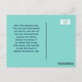 Eenvoudig Paar Bruiloft 2 Initiaal Mon VS DIY Kleu Aankondigingskaart (Achterkant)