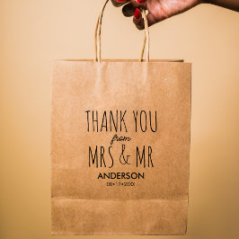 Eenvoudig paar dank je tas rubberstempel