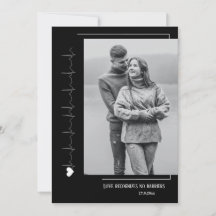 Eenvoudig paar foto Vakantie Kaart