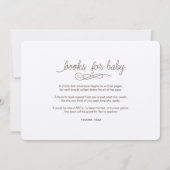 Eenvoudig Paard Baby shower Uitnodiging met meisje (Achterkant)