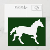 eenvoudig paard briefkaart (Voorkant / Achterkant)