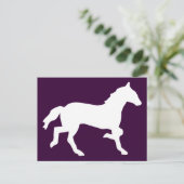 eenvoudig paard briefkaart (Staand voorkant)