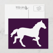 eenvoudig paard briefkaart (Voorkant / Achterkant)