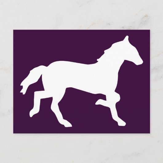 eenvoudig paard briefkaart (Voorkant)