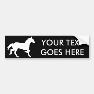 eenvoudig paard bumpersticker