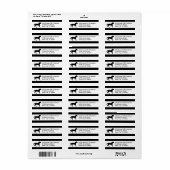 eenvoudig paard etiket (Full Sheet)