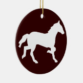 eenvoudig paard keramisch ornament (Rechts)