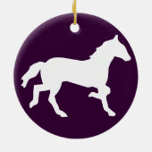 eenvoudig paard keramisch ornament (Achterkant)