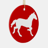 eenvoudig paard keramisch ornament (Rechts)