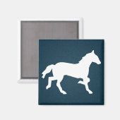eenvoudig paard magneet (Voorkant / Achterkant)