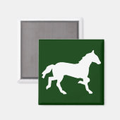 eenvoudig paard magneet (Voorkant / Achterkant)