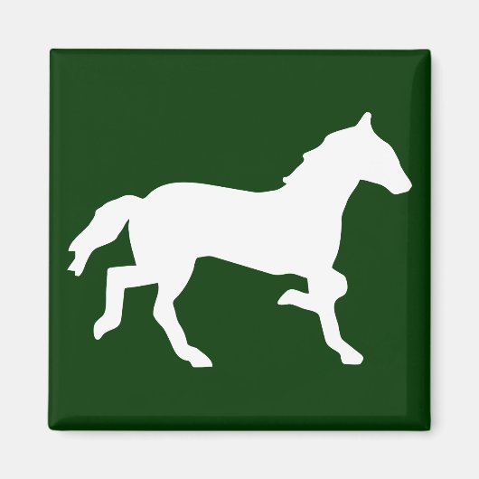 eenvoudig paard magneet (Voorkant)