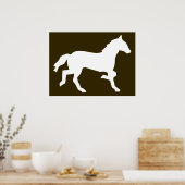 eenvoudig paard poster (Keuken)