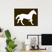 eenvoudig paard poster (Thuiskantoor)