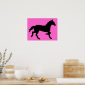 eenvoudig paard poster (Keuken)