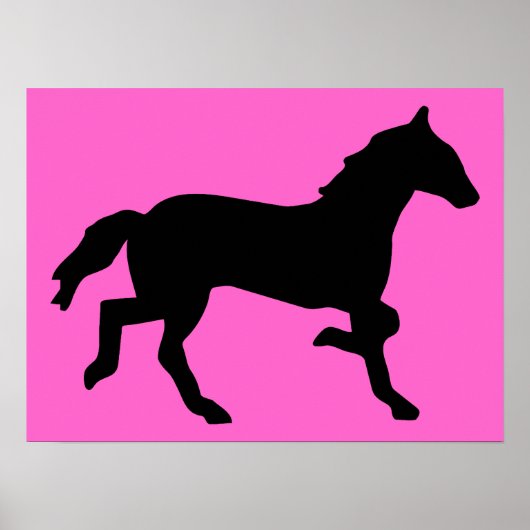 eenvoudig paard poster (Voorkant)