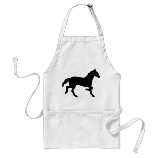 eenvoudig paard standaard schort (Voorkant)