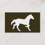 eenvoudig paard visitekaartje (Achterkant)
