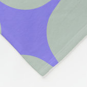 Eenvoudig Paars blauw middenpatroon Fleece Deken (Hoek)