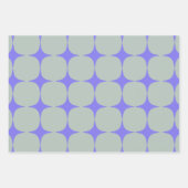 Eenvoudig Paars blauw middenpatroon Inpakpapier Vel (Voorkant 2)