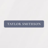 Eenvoudig Paars blauw, voeg Jouw naam school toe Labels (Design 1)