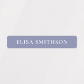 Eenvoudig Paars blauw, voeg Jouw naam school toe Labels (Design 2)