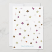 Eenvoudig Paars dragon Hatching Baby shower Bedankkaart (Achterkant)