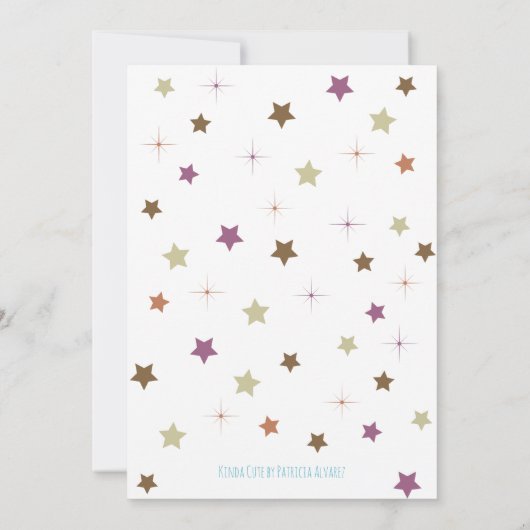 Eenvoudig Paars dragon Hatching Baby shower Bedankkaart (Achterkant)