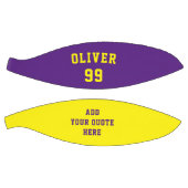 Eenvoudig Paars en Geel Aantal Citaat van het Naam Basketbal (Panelen)