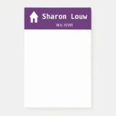 Eenvoudig paars en wit post-it® notes (Voorkant)