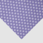 Eenvoudig Paars en wit Snowflake-patroon Tissuepapier (Detail)