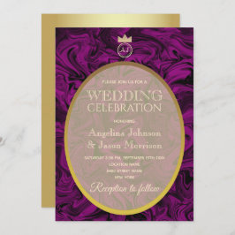 Eenvoudig Paars huwelijk Kaart